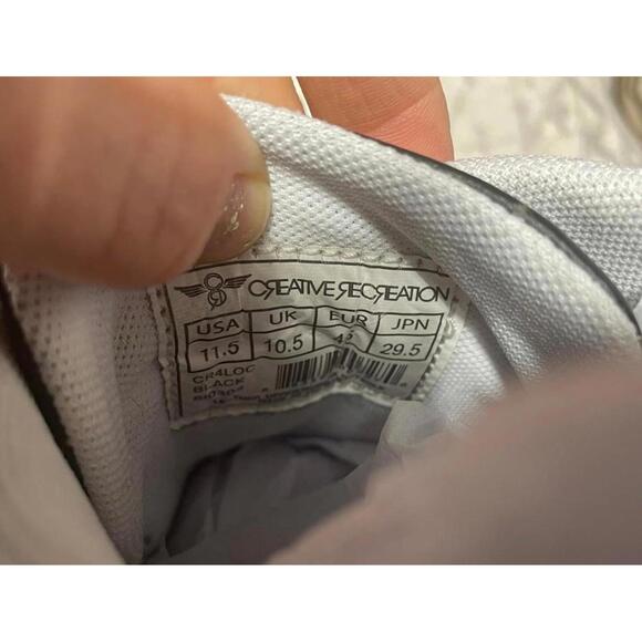 Creative Recreation Sneaker Shoes Men's 11.5 Black - Picture 6 of 8